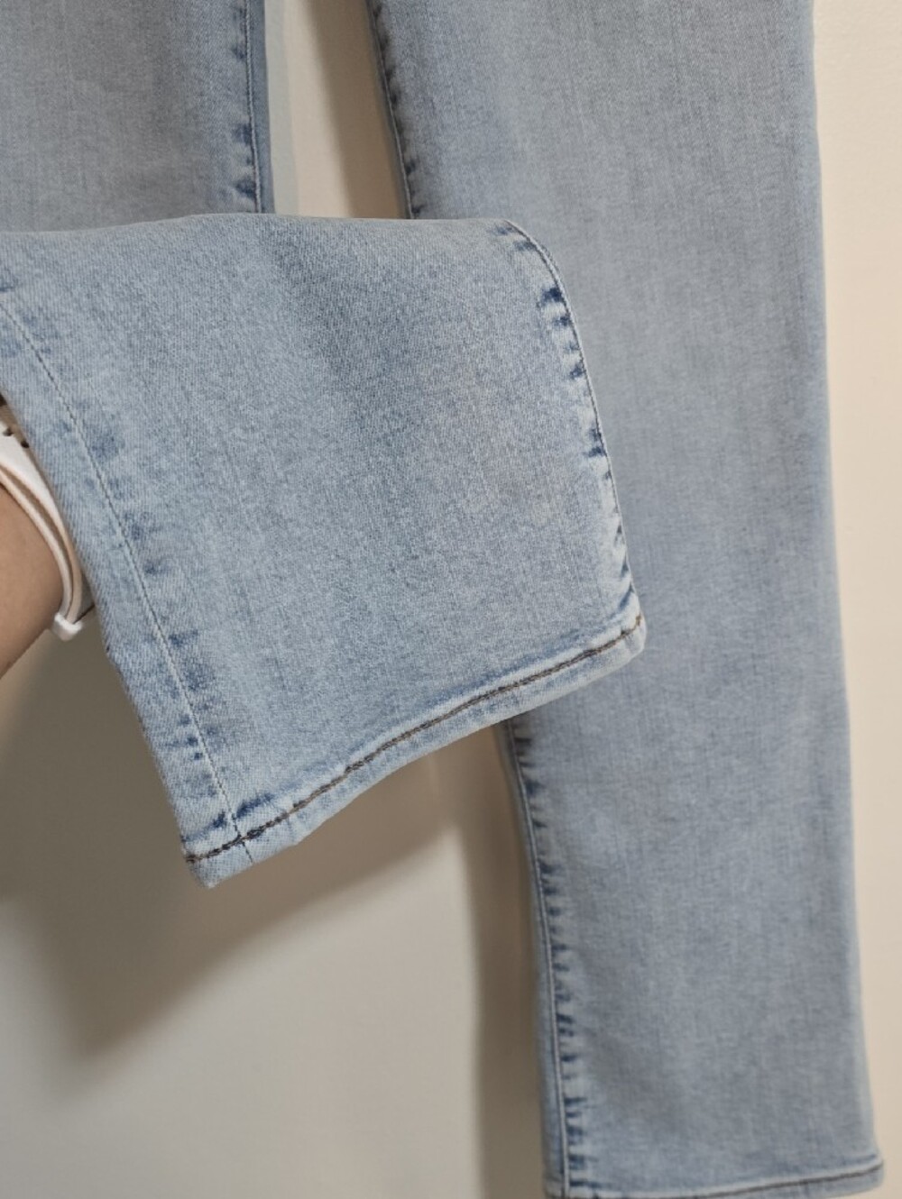 Frame Le Sleek Straight Leg Blue Jeans high-rise denim Classic Essential - Picture 6 of 10